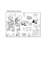 English Worksheet: There is.../There are...