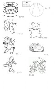 English Worksheet: toys 