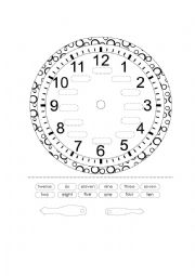 English Worksheet: clock