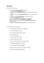 English worksheet: PASSIVE FORMS