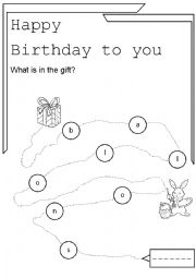 English worksheet: my birthday