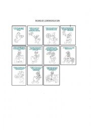 English Worksheet: Means of Communication with colouring