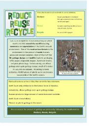 Reduce, Reuse, Recycle