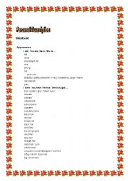 English worksheet: VOCABULARY WORKSHEET