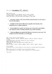 English Worksheet: MacBeth Mix Tape