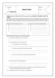 English Worksheet: lesson4 9th form B.E