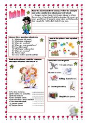 English Worksheet: VERB TO BE: SIMPLE EXERCISES FOR YOUR STUDENTS