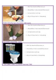 English Worksheet: Wierd Inventions PART 1