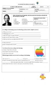 reading comprehension steve jobs answer key emanuel hills reading ...