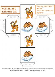 Active/Passive Voice Garfield Die