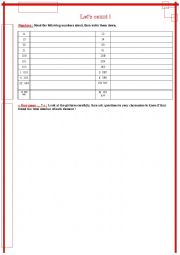 English worksheet: Lets count!