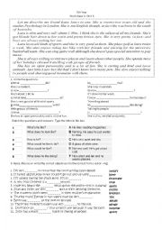 English Worksheet: Unit 6 new headway intermediate 4th edition