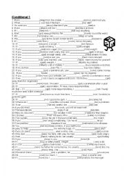 English Worksheet: Conditionals Type 1