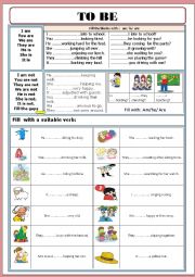 English Worksheet: To be