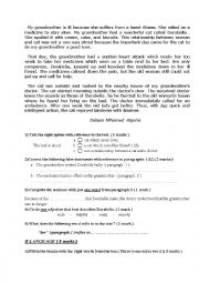 English Worksheet: End-term -test