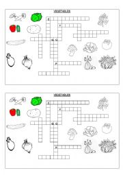 English Worksheet: Fruits and vegetables