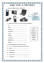 English Worksheet: Techies !