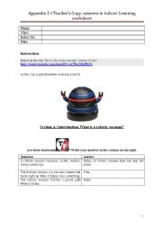 English Worksheet: Robot vacuum cleaner listening comprehension