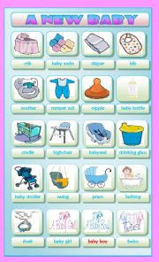 English Worksheet: A New Baby