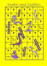 Snakes and ladders - present simple