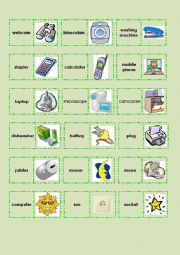 English Worksheet: Science and technology - domino