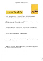 English Worksheet: Little miss sunshine poster