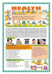 English Worksheet: HEALTH, DOCTOR