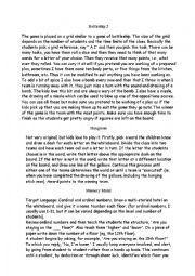 English Worksheet: GAMES IN CLASS