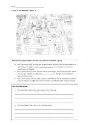 Town map worksheet