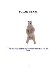 English worksheet: Polar Bear Story part 1