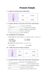 Worksheet - Present Simple