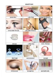 English Worksheet: BEAUTY BOX