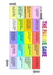 English Worksheet: Passive Voice game