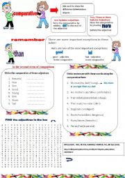 English Worksheet: Comparative