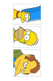 English Worksheet: The Simpsons Flashcards