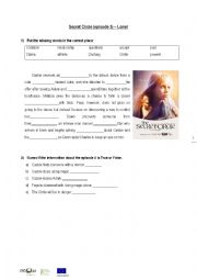 English worksheet: Secret Circle - episode 3