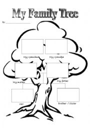 English Worksheet: Family Tree