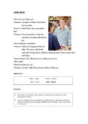 English Worksheet: At the florist