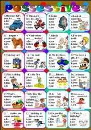 English Worksheet: possessives