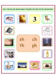 4 Consonant Blends: sh/ch/th/ph