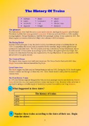 English Worksheet: railway transportation