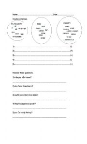 English worksheet: Present Simple