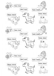 English Worksheet: Animals voices