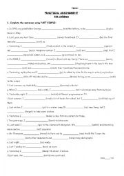 English Worksheet: past simple