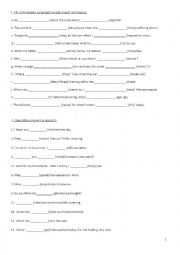 English Worksheet: revision of tenses