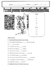 English Worksheet: personal pronouns