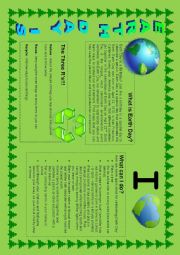 English Worksheet: Earth Day