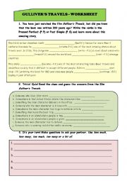 English Worksheet: Gullivers Travels