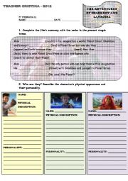 English worksheet: The Adventures of Sharkboy and Lavagirl