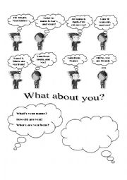 English Worksheet: Introduce Yourself